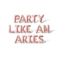 thumbnail image 1 of Letter Balloons - PARTY LIKE AN ARIES 16" Inch Alphabet Letters Foil Mylar Balloon Birthday Party Banner (Rose Gold), 1 of 5