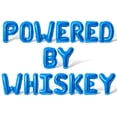 thumbnail image 1 of Letter Balloons - POWERED BY WHISKEY 16" Inch Alphabet Letters Foil Mylar Balloon Bachelorette Party Banner (Blue), 1 of 5