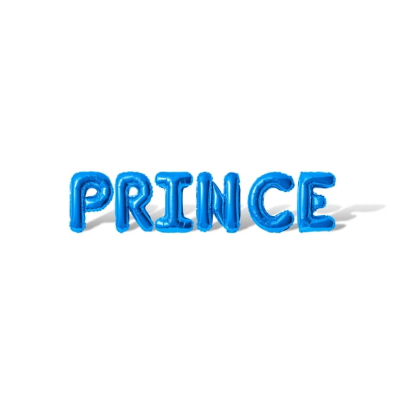 Letter Balloons - PRINCE 16" Inch Alphabet Letters Foil Mylar Balloon Birthday Party Banner (Blue)