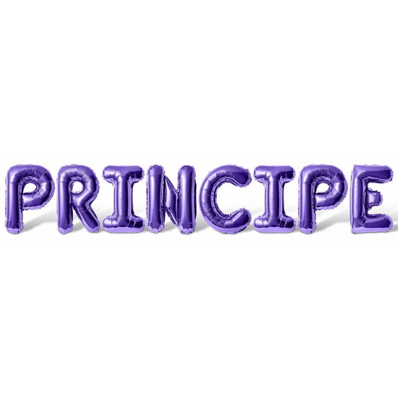 Letter Balloons - PRINCIPE 16" Inch Alphabet Letters Foil Mylar Balloon Birthday Party Banner (Purple)