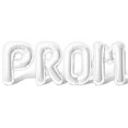 thumbnail image 1 of Letter Balloons - PROM 16" Inch Alphabet Letters Foil Mylar Balloon Prom Party Banner (White), 1 of 5