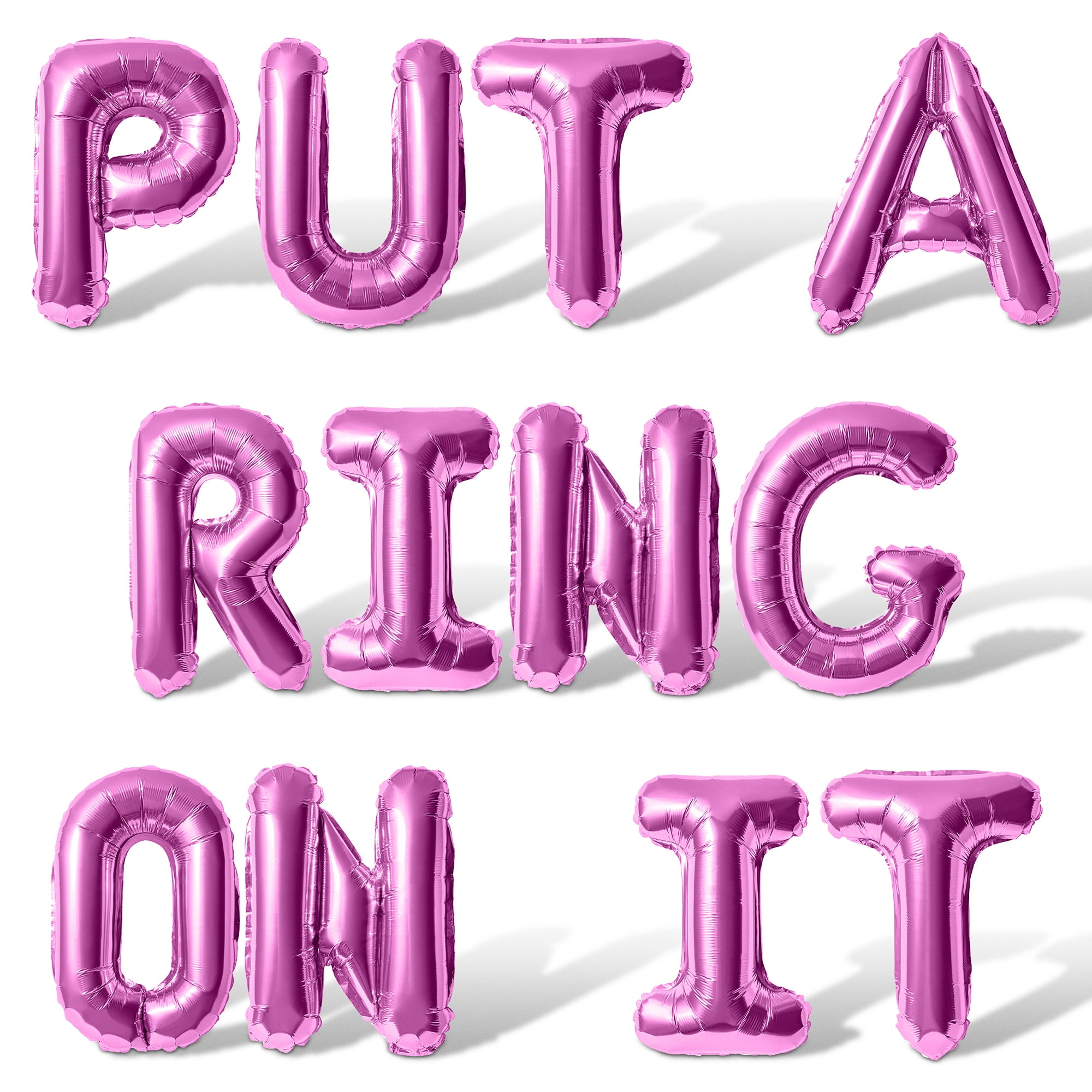 Letter Balloons - PUT A RING ON IT 16