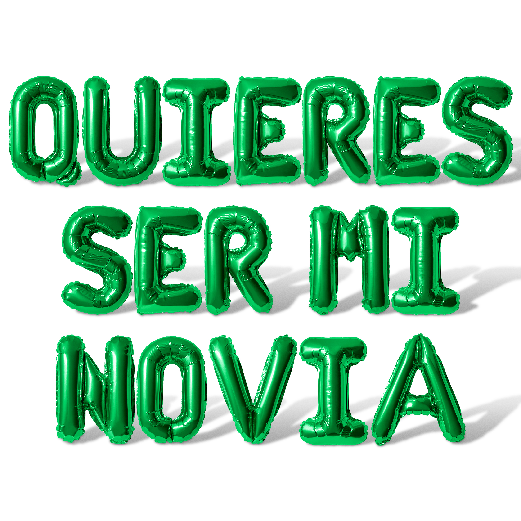 "¿Quieres Ser Mi Novia?" Letter Balloon Banner – DIY Valentine's Day Decorations – By Floating Away Balloon Co.