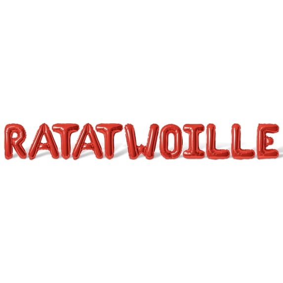 Letter Balloons - RATATWOILLE 16" Inch Alphabet Letters Foil Mylar Balloon 2nd Birthday Party Banner (Red)