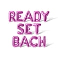 thumbnail image 1 of Letter Balloons - READY SET BACH 16" Inch Alphabet Letters Foil Mylar Balloon Bachelorette or Bridal Shower Party Banner (Pink), 1 of 5