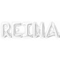 thumbnail image 1 of Letter Balloons - REINA 16" Inch Alphabet Letters Foil Mylar Balloon Birthday Party Banner (White), 1 of 5