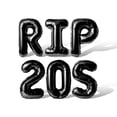 thumbnail image 1 of Letter Balloons - RIP 20S 16" Inch Alphabet Letters Foil Mylar Balloon Birthday Party Banner (Black), 1 of 5