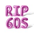 thumbnail image 1 of Letter Balloons - RIP 60S 16" Inch Alphabet Letters Foil Mylar Balloon Birthday Party Banner (Pink), 1 of 5