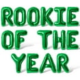 thumbnail image 1 of Letter Balloons - ROOKIE OF THE YEAR 16" Inch Alphabet Letters Foil Mylar Balloon 1st Birthday Banner (Green), 1 of 5
