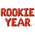 thumbnail image 1 of Letter Balloons - ROOKIE YEAR 16" Inch Alphabet Letters Foil Mylar Balloon Game Day Party Banner (Red), 1 of 5