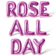 thumbnail image 1 of Letter Balloons - ROSE ALL DAY 16" Inch Alphabet Letters Foil Mylar Balloon Bachelorette Party Banner (Pink), 1 of 5
