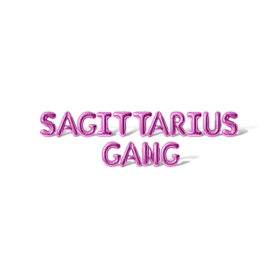 Letter Balloons - SAGITTARIUS GANG 16" Inch Alphabet Letters Foil Mylar Balloon Birthday Party Banner (Pink)