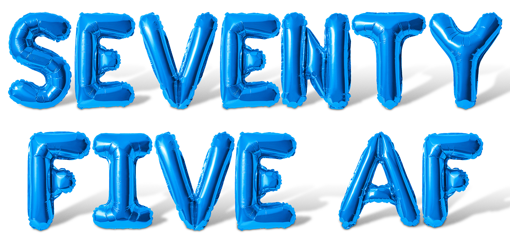 Letter Balloons - SEVENTY FIVE AF 16