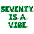 thumbnail image 1 of Letter Balloons - SEVENTY IS A VIBE 16" Inch Alphabet Letters Foil Mylar Balloon 70th Birthday Party Banner (Green), 1 of 5