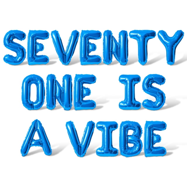 Letter Balloons - SEVENTY ONE IS A VIBE 16