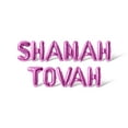 thumbnail image 1 of Letter Balloons - SHANAH TOVAH 16" Inch Alphabet Letters Foil Mylar Balloon Rosh Hashanah Party Banner (Pink), 1 of 5