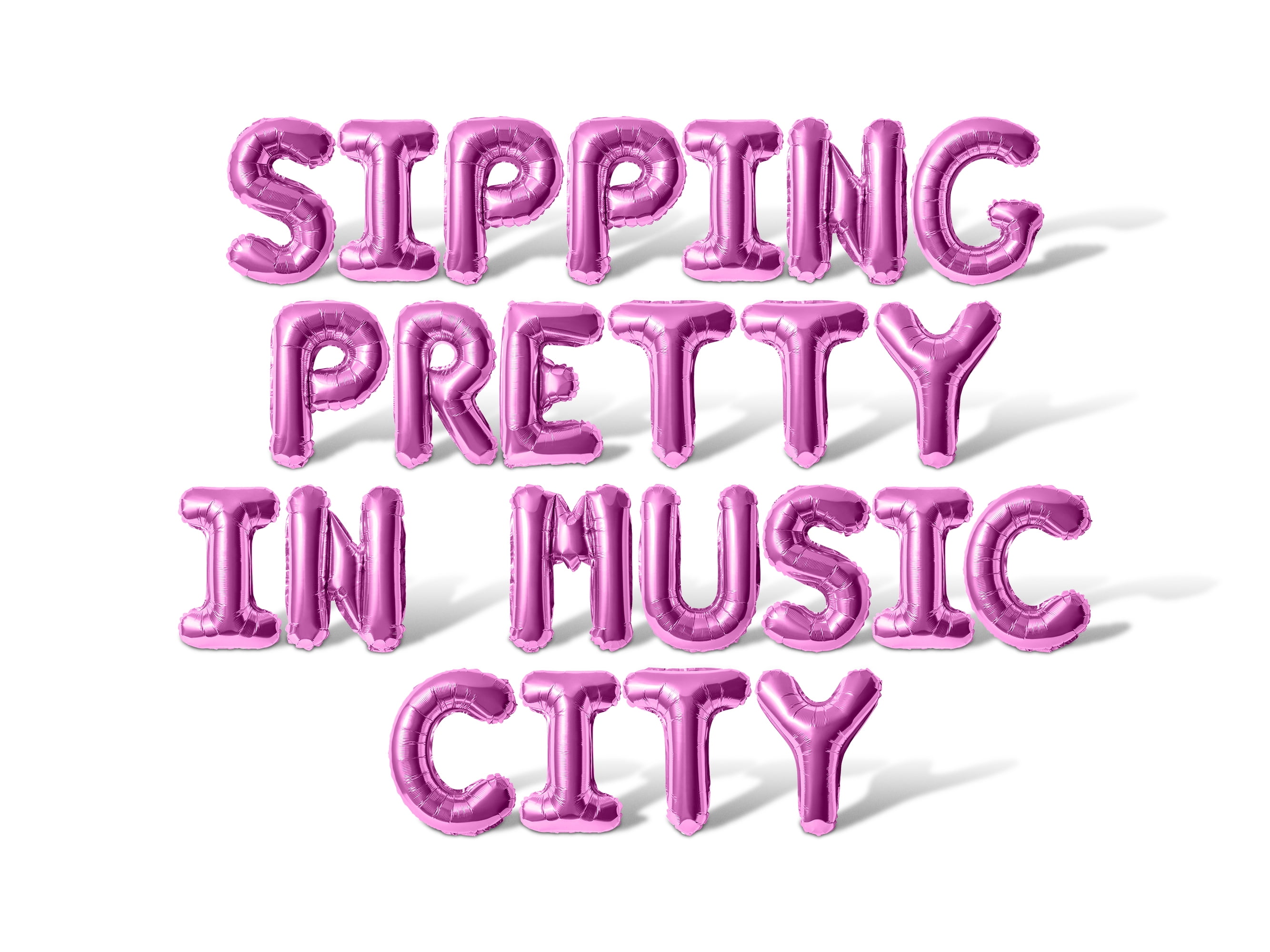 Letter Balloons - SIPPING PRETTY IN MUSIC CITY 16