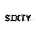 thumbnail image 1 of Letter Balloons - SIXTY 16" Inch Alphabet Letters Foil Mylar Balloon Birthday Party Banner (Black), 1 of 5