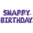 thumbnail image 1 of Letter Balloons - SNAPPY BIRTHDAY 16" Inch Alphabet Letters Foil Mylar Balloon Birthday Party Banner (Purple), 1 of 5