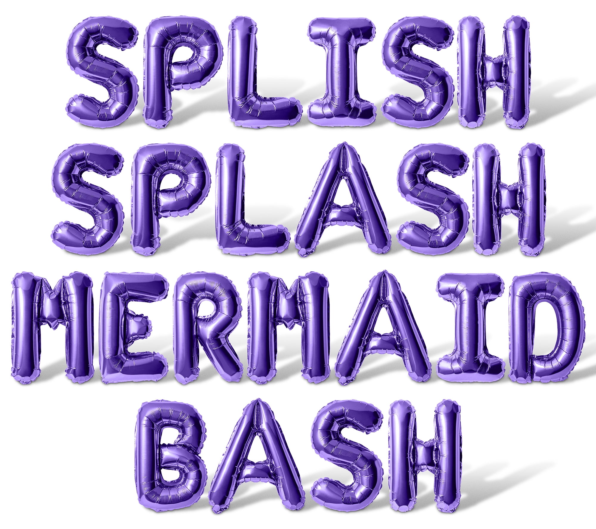 Letter Balloons - SPLISH SPLASH MERMAID BASH 16
