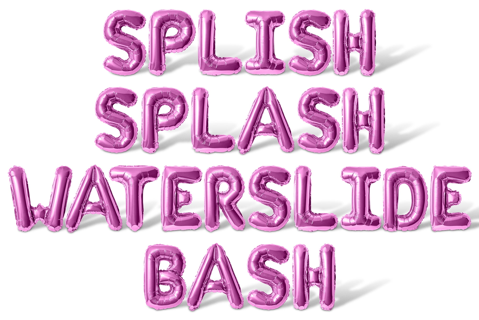 Letter Balloons - SPLISH SPLASH WATERSLIDE BASH 16