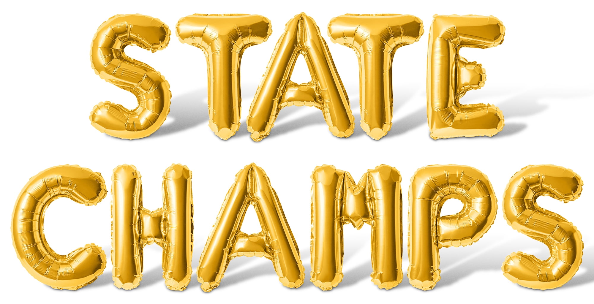 Letter Balloons - STATE CHAMPS 16" Inch Alphabet Letters Foil Mylar ...