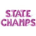 thumbnail image 1 of Letter Balloons - STATE CHAMPS 16" Inch Alphabet Letters Foil Mylar Balloon State Champions Party Banner (Pink), 1 of 5