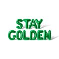 thumbnail image 1 of Letter Balloons - STAY GOLDEN 16" Inch Alphabet Letters Foil Mylar Balloon Birthday Party Banner (Green), 1 of 5