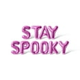 thumbnail image 1 of Letter Balloons - STAY SPOOKY 16" Inch Alphabet Letters Foil Mylar Balloon Halloween Party Banner (Pink), 1 of 5