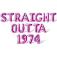 thumbnail image 1 of Letter Balloons - STRAIGHT OUTTA 1974 16" Inch Alphabet Letters Foil Mylar Balloon Birthday Party Banner (Pink), 1 of 5