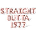 thumbnail image 1 of Letter Balloons - STRAIGHT OUTTA 1977 16" Inch Alphabet Letters Foil Mylar Balloon Birthday Party Banner (Rose Gold), 1 of 5
