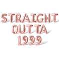 thumbnail image 1 of Letter Balloons - STRAIGHT OUTTA 1999 16" Inch Alphabet Letters Foil Mylar Balloon Birthday Party Banner (Rose Gold), 1 of 5