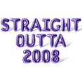 thumbnail image 1 of Letter Balloons - STRAIGHT OUTTA 2008 16" Inch Alphabet Letters Foil Mylar Balloon Birthday Party Banner (Purple), 1 of 5