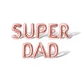 thumbnail image 1 of Letter Balloons - SUPER DAD 16" Inch Alphabet Letters Foil Mylar Balloon Father's Day or Birthday Banner (Rose Gold), 1 of 5