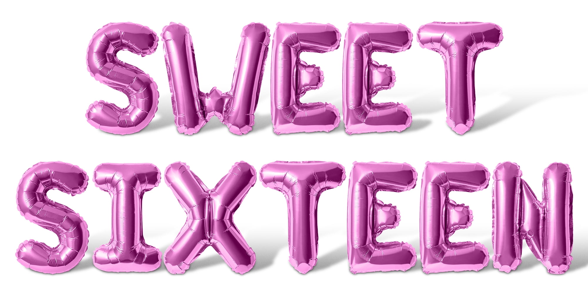 Letter Balloons - SWEET SIXTEEN 16