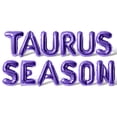 thumbnail image 1 of Letter Balloons - TAURUS SEASON 16" Inch Alphabet Letters Foil Mylar Balloon Taurus Birthday Party Banner (Purple), 1 of 5