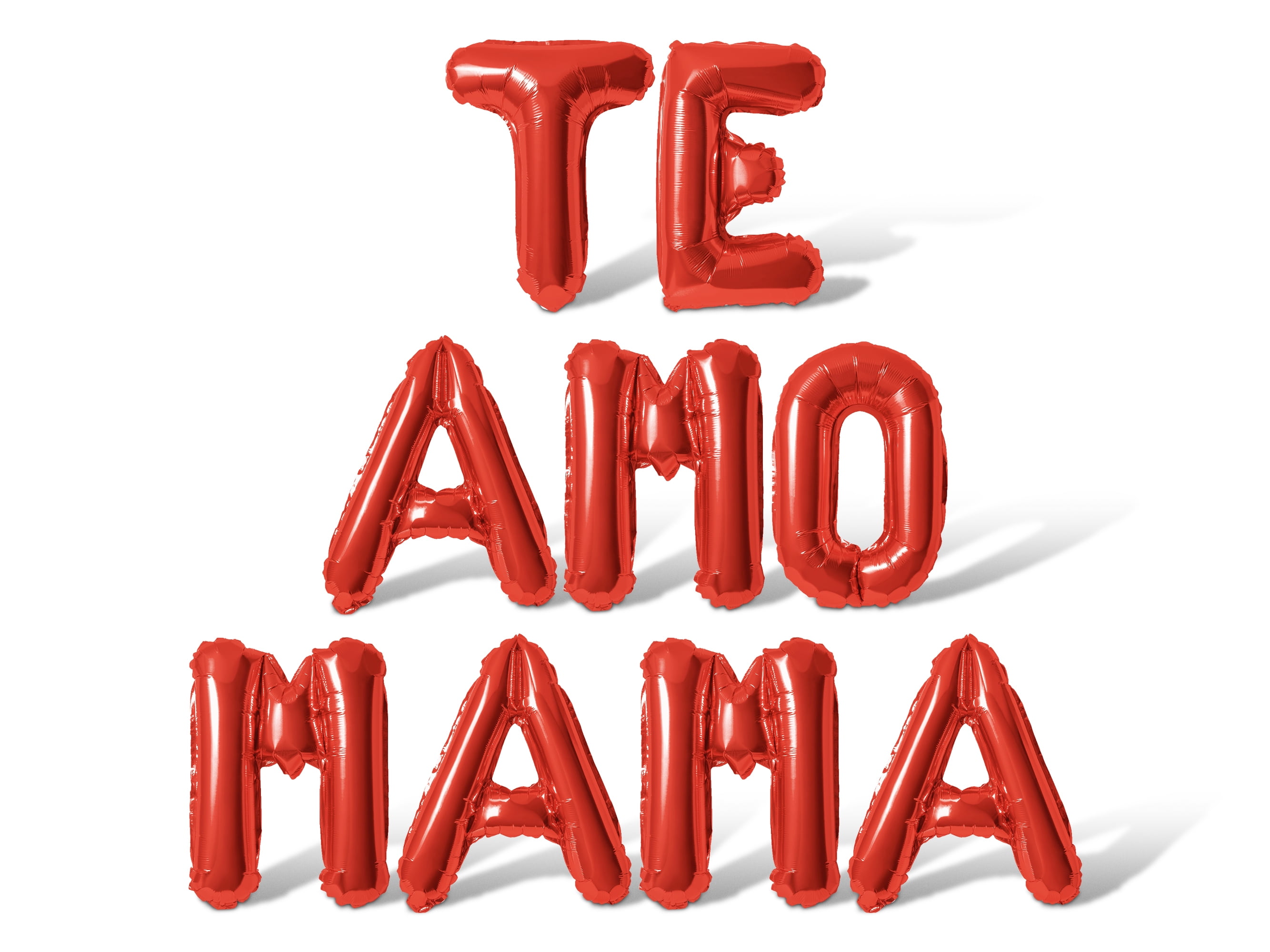 "MOM I LOVE YOU" Foil Balloon Letters Set - 16 Inch Alphabet For Mother's Day & Birthday Decor