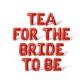 thumbnail image 1 of Letter Balloons - TEA FOR THE BRIDE TO BE 16" Inch Alphabet Letters Foil Mylar Balloon Bachelorette or Bridal Shower Party Banner (Red), 1 of 5