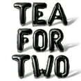 thumbnail image 1 of Letter Balloons - TEA FOR TWO 16" Inch Alphabet Letters Foil Mylar Balloon 2nd Birthday Party Banner (Black), 1 of 5