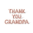 thumbnail image 1 of Letter Balloons - THANK YOU GRANDPA 16" Inch Alphabet Letters Foil Mylar Balloon Grandparents Party Banner (Rose Gold), 1 of 5