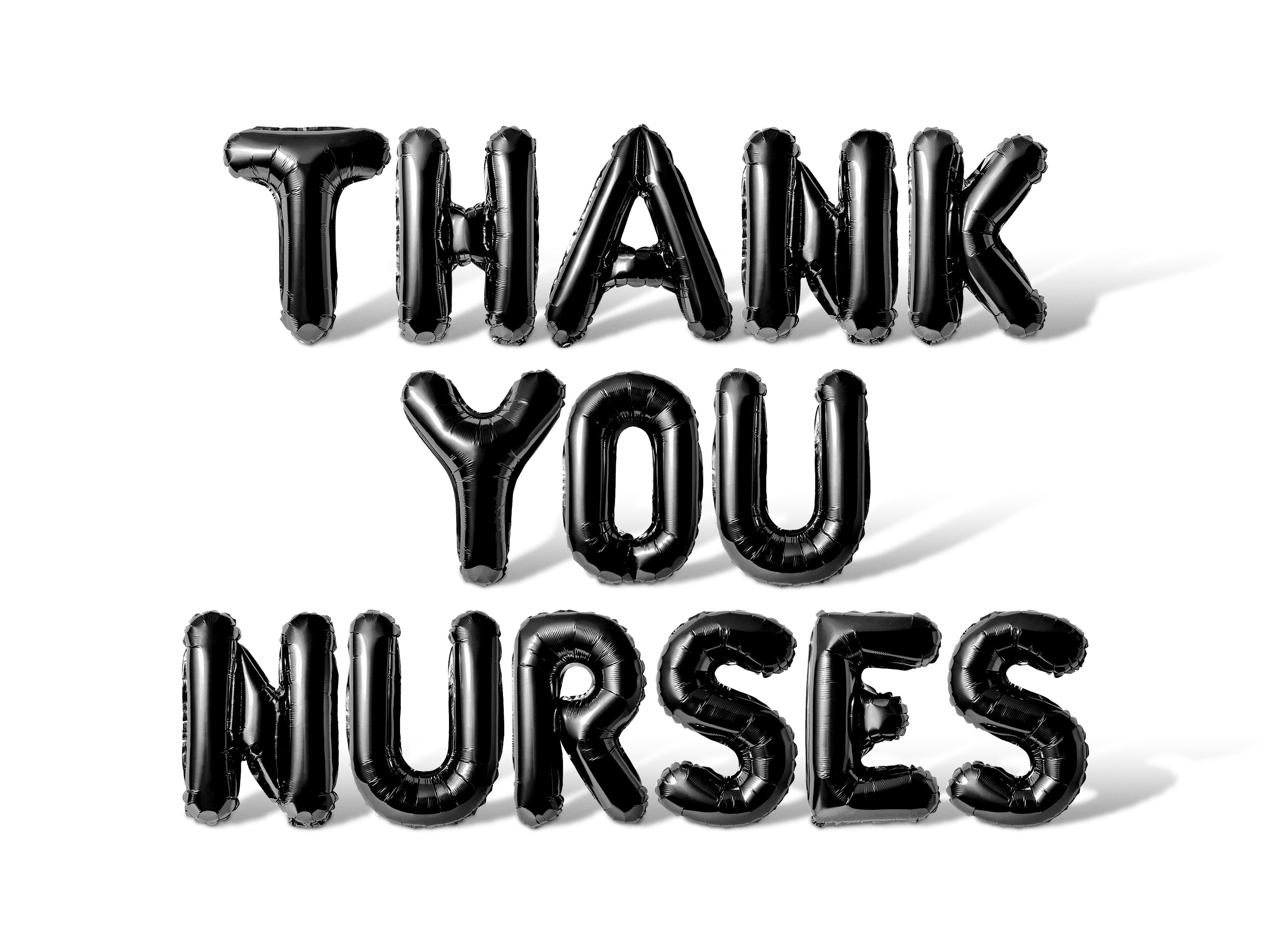 Letter Balloons THANK YOU NURSES 16" Inch Alphabet Letters Foil Mylar