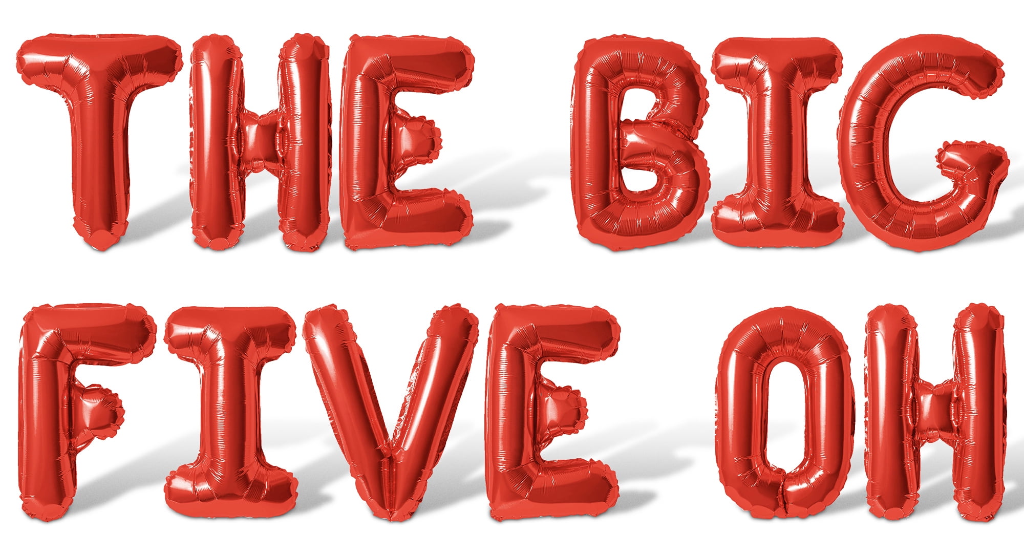 Five Oh Sticker Letter Balloons - THE BIG FIVE OH 16