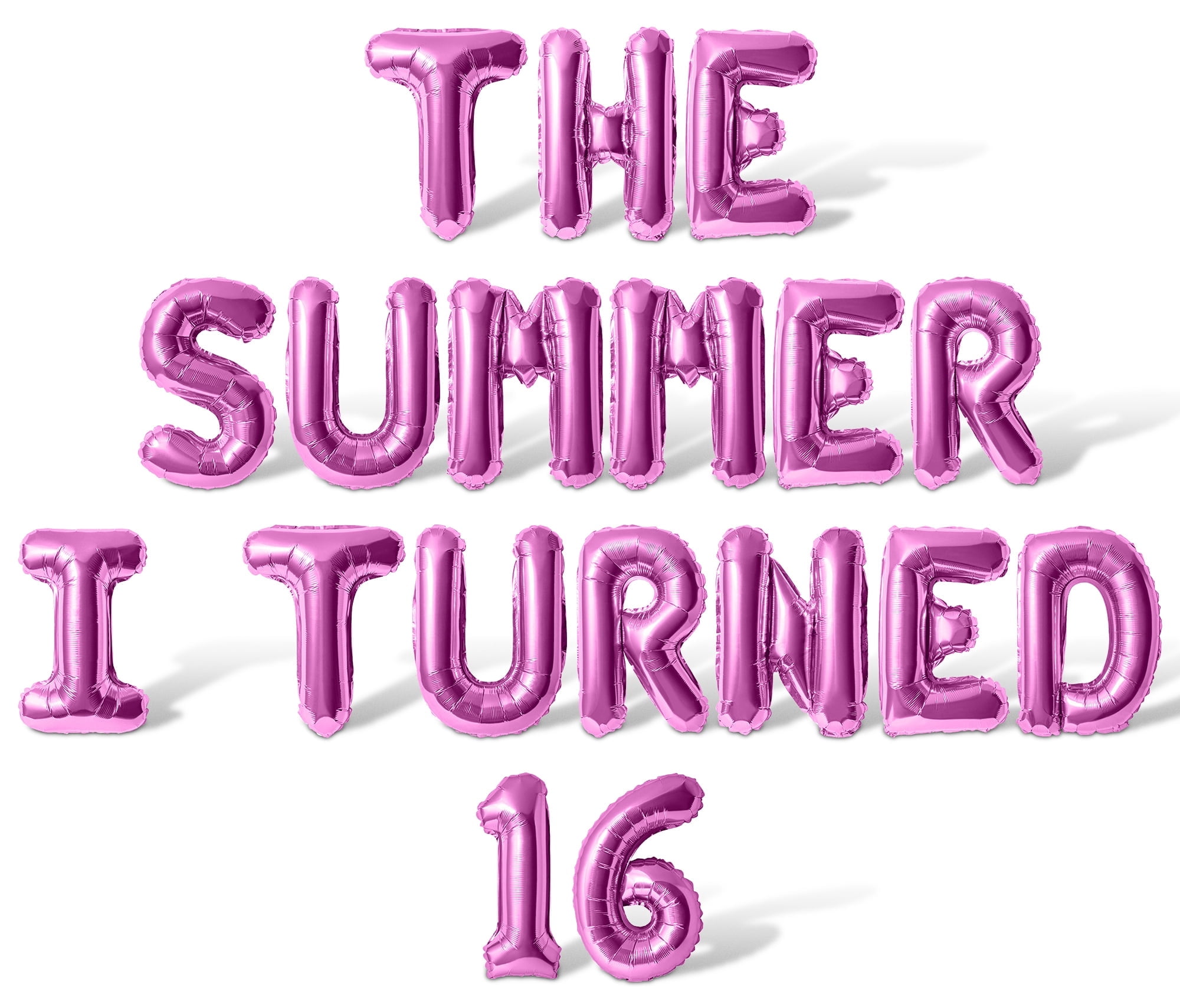 Letter Balloons - THE SUMMER I TURNED 16 16