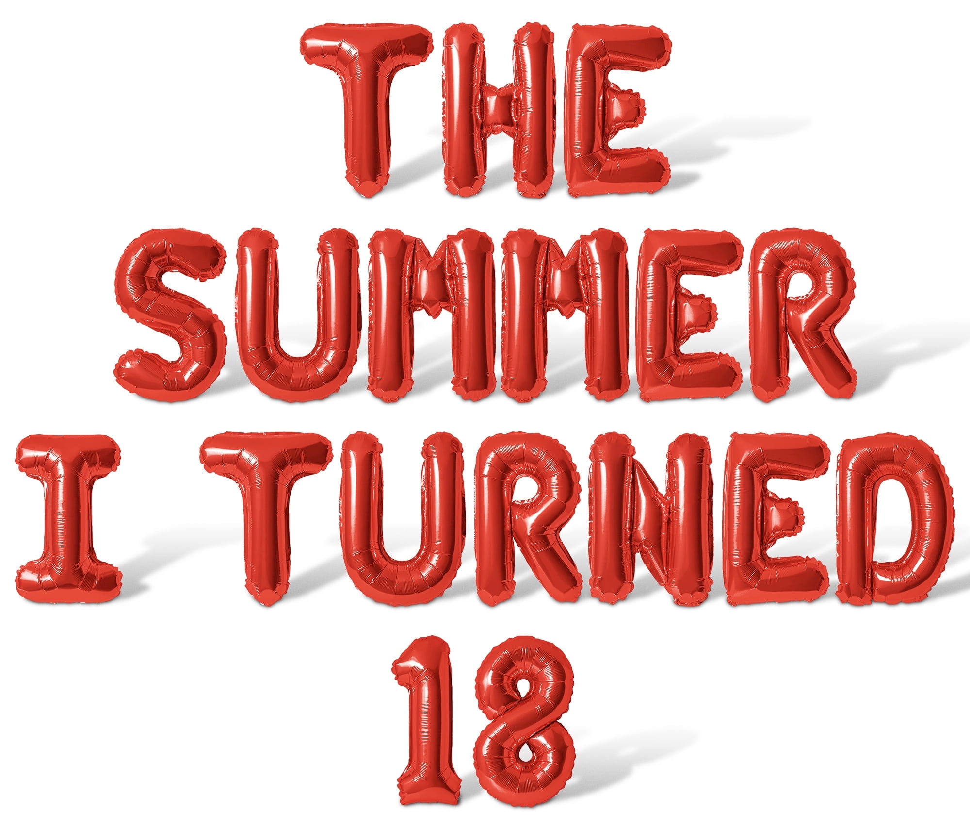 Letter Balloons - THE SUMMER I TURNED 18 16