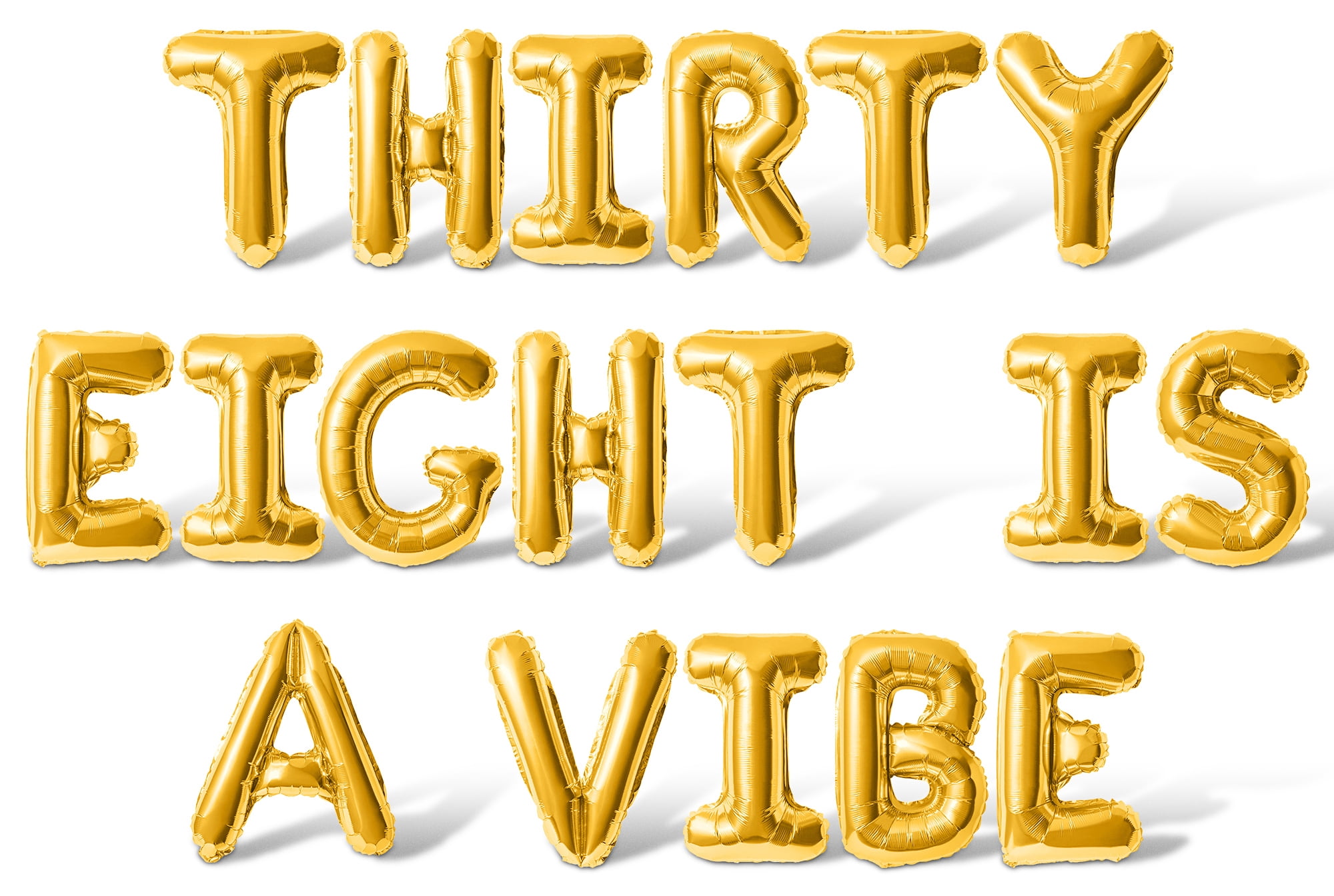 Letter Balloons - THIRTY EIGHT IS A VIBE 16