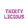 thumbnail image 1 of Letter Balloons - THIRTY LICIOUS 16" Inch Alphabet Letters Foil Mylar Balloon Birthday Party Banner (Pink), 1 of 5