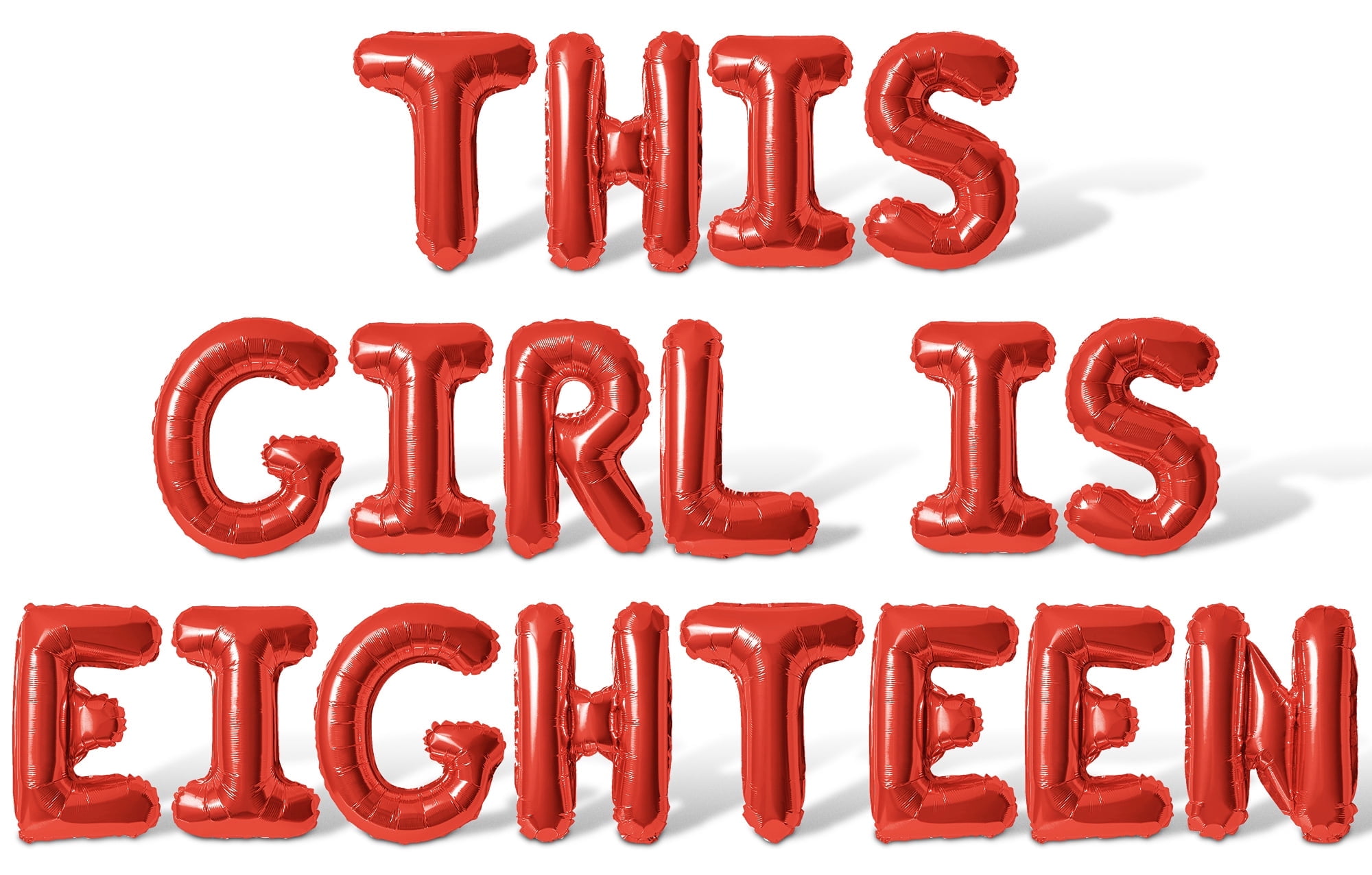 Letter Balloons - THIS GIRL IS EIGHTEEN 16