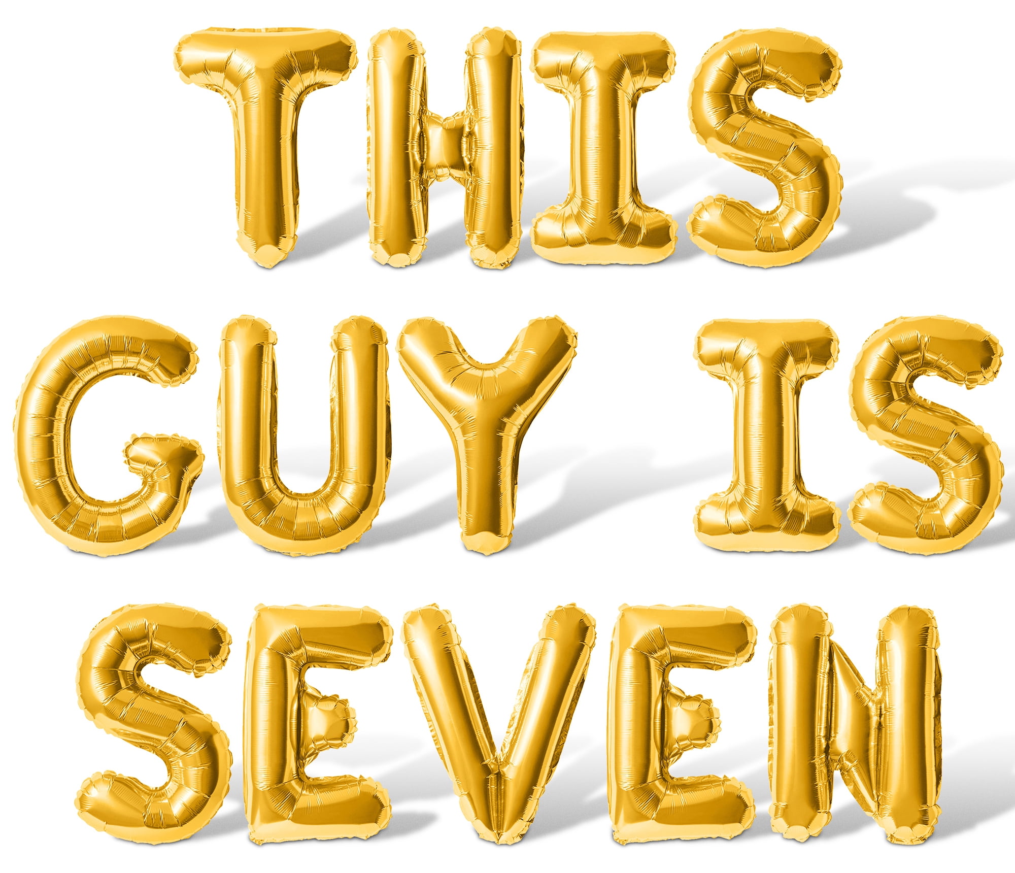 Letter Balloons - THIS GUY IS SEVEN 16