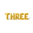 thumbnail image 1 of Letter Balloons - THREE 16" Inch Alphabet Letters Foil Mylar Balloon Birthday Party Banner (Gold), 1 of 5