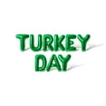 thumbnail image 1 of Letter Balloons - TURKEY DAY 16" Inch Alphabet Letters Foil Mylar Balloon Thanksgiving Party Banner (Green), 1 of 5